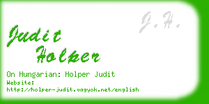 judit holper business card